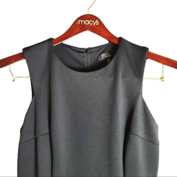 Maia Black Ruffle Hem Cocktail Dress - Picture 4 of 7